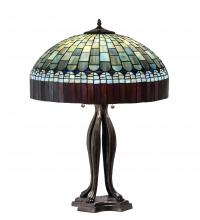 Meyda Blue 229128 - 30" High Tiffany Candice Table Lamp