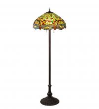  229131 - 62" High Tiffany Hanginghead Dragonfly Floor Lamp