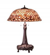 Meyda Blue 230408 - 31" High Fishscale Table Lamp