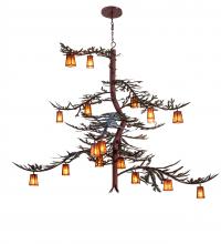  233599 - 101" Long Pine Branch Valley View 18 Light Chandelier