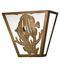  23909 - 13"W Tropical Fish Wall Sconce