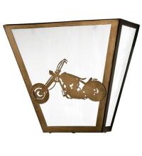  23913 - 13"W Motorcycle Wall Sconce
