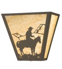  23955 - 13" Wide Cowboy Wall Sconce