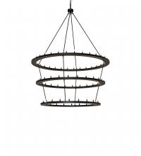  242175 - 80" Wide Loxley 76 Light Three Tier Chandelier