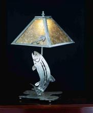 Meyda Blue 24231 - 21" High Leaping Trout Table Lamp