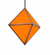 Meyda Blue 242731 - 18" Square Argyle Pendant