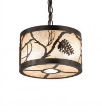  244174 - 10" Wide Whispering Pines Inverted Pendant