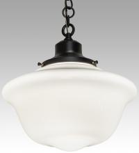  244424 - 16" Wide Revival Schoolhouse W/Traditional Globe Pendant