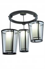  244624 - 74" Wide Cilindro Tapered 3 Light Cascading Pendant