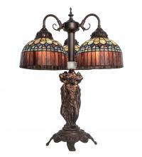  245481 - 23" High Tiffany Candice 3 Light Table Lamp