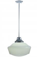  245696 - 16" Wide Revival Schoolhouse W/Traditional Globe Pendant