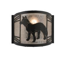 Meyda Blue 247049 - 12" Wide Fox on the Loose Left Wall Sconce
