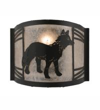 Meyda Blue 247256 - 12" Wide Fox on the Loose Right Wall Sconce