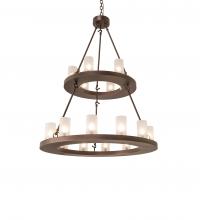  247664 - 36" Wide Loxley 18 Light Two Tier Chandelier