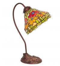  247784 - 18" High Tiffany Poinsettia Desk Lamp