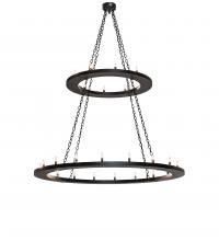  247852 - 60" Wide Loxley 28 Light Two Tier Chandelier