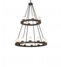  247855 - 42" Wide Loxley 18 Light Two Tier Chandelier