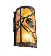  247903 - 8" Wide Whispering Pines Left Wall Sconce