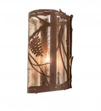  250106 - 8" Wide Whispering Pines Left Wall Sconce