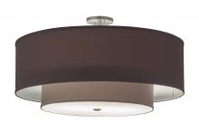  250714 - 30" Wide Cilindro Textrene Two Tier Pendant