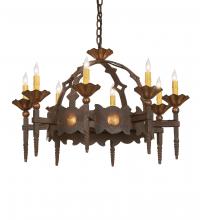 Meyda Blue 250741 - 28" Wide Antibes 8 Light Chandelier