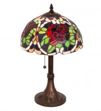 Meyda Blue 251062 - 17" High Renaissance Rose Accent Lamp