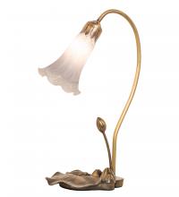  251565 - 16" High Gray Tiffany Pond Lily Accent Lamp
