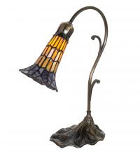  251850 - 15" High Stained Glass Pond Lily Accent Lamp