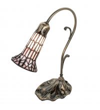  251852 - 15" High Stained Glass Pond Lily Accent Lamp