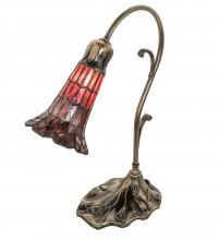  251853 - 15" High Stained Glass Pond Lily Accent Lamp