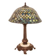  251959 - 23" High Tiffany Fishscale Table Lamp