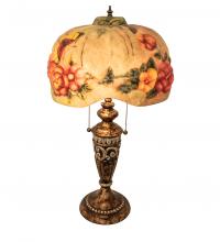  253493 - 27" High Puffy Butterfly & Flowers Table Lamp