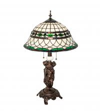 Meyda Blue 253641 - 28" High Tiffany Roman Table Lamp
