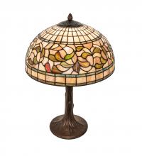  253821 - 23" High Tiffany Turning Leaf Table Lamp