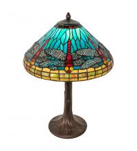 Meyda Blue 253822 - 23" High Tiffany Dragonfly Table Lamp