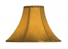  26351 - 14" Wide Faux Leather Tan Hexagon Shade