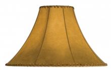  26352 - 18" Wide Faux Leather Tan Hexagon Shade