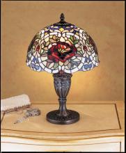 Meyda Blue 26675 - 18" High Renaissance Rose Accent Lamp