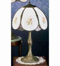 Meyda Blue 26817 - 22"H Rose Bouquet Table Lamp