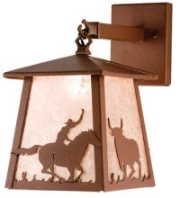  26995 - 7"W Cowboy & Steer Hanging Wall Sconce