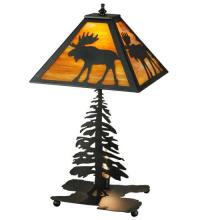 Meyda Blue 27293 - 21"H Lone Moose Table Lamp
