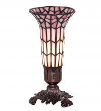  27680 - 8" High Stained Glass Pond Lily Victorian Accent Lamp