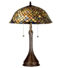 Meyda Blue 28369 - 23"H Tiffany Fishscale Table Lamp
