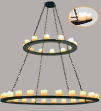  29222 - 72"W Loxley 36 LT Two Tier Chandelier