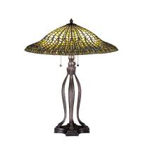 Meyda Blue 29385 - 31"H Tiffany Lotus Leaf Table Lamp