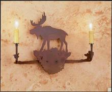  29551 - 25"W Moose 2 LT Wall Sconce