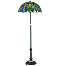 Meyda Blue 31113 - 60"H Tiffany Honey Locust Floor Lamp