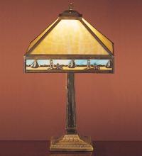 Meyda Blue 31297 - 22" High Sailboat Mission Table Lamp