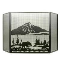  31617 - 74"W X 40"H Bear Creek Fireplace Screen