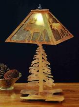  32519 - 21"H Lone Moose Tall Pines Table Lamp